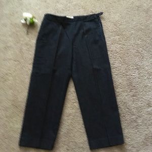 Talbots Dark Denim Blue Stretch Crop Jeans